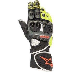 Alpinestars GP Plus R V2, handschoenen, Grijs/Zwart/Neon-Geel/Neon-Rood, S