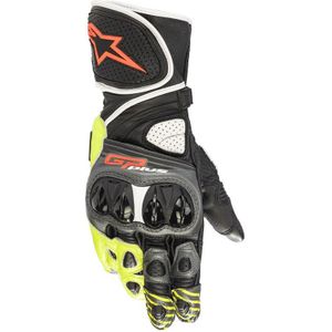 Alpinestars GP Plus R V2, handschoenen, Grijs/Zwart/Neon-Geel/Neon-Rood, L