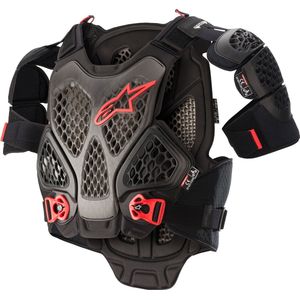 Alpinestars A-6 Chest Protector Black Anthracite Red - Maat XS-S -