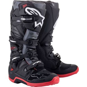 Alpinestars Tech 7 S23, laarzen, zwart/grijs/rood, 11 US