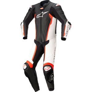 Leren Motorpak Alpinestars Missile V2 Zwart-Wit-Rood