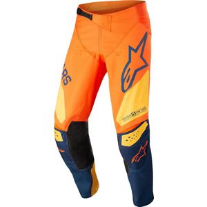 Alpinestars - Techstar Factory - Broek - Oranje Donkerblauw Warmgeel
