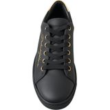 Dolce & Gabbana - Klassieke Leren Sneakers - Zwart - Dames