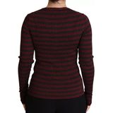 Dolce & Gabbana - Long Sleeve Button Cardigan - Zwart en Rood - Sweater