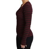 Dolce & Gabbana - Long Sleeve Button Cardigan - Zwart en Rood - Sweater