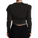 Dolce & Gabbana - Crewneck Cropped Sweater - Zwart - Viscose