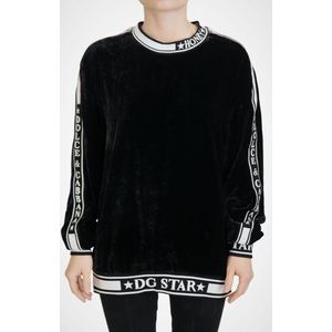 Dolce & Gabbana - DG Star Model - Sweatshirt - Zwart - Crew Neck Pullover