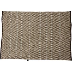 Jute & Co. TAP3037/140X200 PVC tapijt voor binnen en buiten, 100% polyester, grijs, één maat