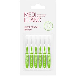 MEDIBLANC Interdental Pick-brush Interdental Borsteltje 0,8 mm Green 6 st