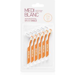 MEDIBLANC - Interdental Pick-brush Angle - Interdental Borsteltje - Geel - 6 Stuks
