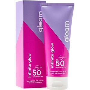 Gleam - Infinite Glow Shimmering Sun Cream - 100ml - SPF50 - Zonnebrand