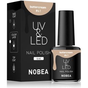 NOBEA UV & LED Nail Polish Gel Nagellak voor UV/LED Lamp glossy Tint Buttercream #41 6 ml