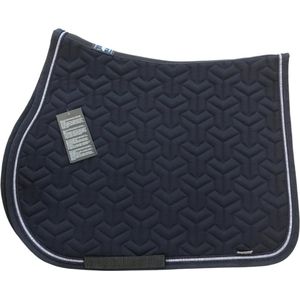 Equiline Zadeldek Tetrix veelzijdig Navy/Gold - Full | Zadeldekje paard