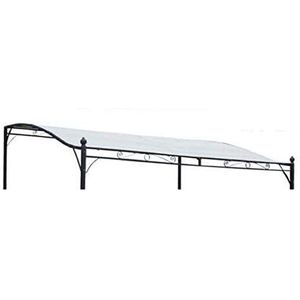 Afdekking voor paviljoen, pergola/veranda, polyester, naturel, 3 x 2,5 m