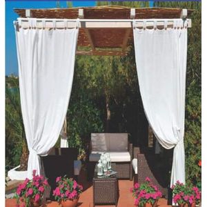 Megashopitalia Luifel voor paviljoen, pergola veranda, waterdicht, vuilafstotend, harsgecoat, waterafstotend, 140 x 270 cm (wit)