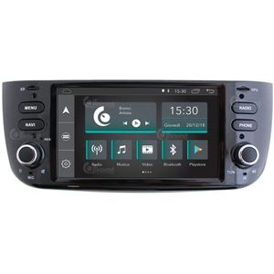 Jf Sound Car Audio System Aangepaste autoradio Fiat Punto Evo Android Dab GPS Bluetooth WiFi USB Full HD Touchscreen Display 6,2 inch