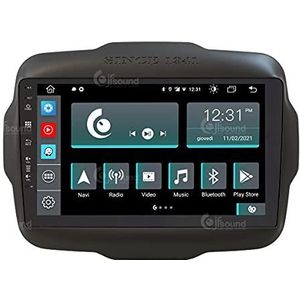 Aangepaste autoradio Jeep Renegade Android Dab GPS Bluetooth WiFi USB Full HD Touchscreen Display 9