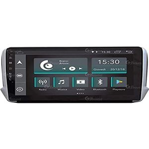 Op maat gemaakte autoradio Peugeot 2008 208 Android Dab GPS Bluetooth WiFi USB Full HD Touchscreen Display 9