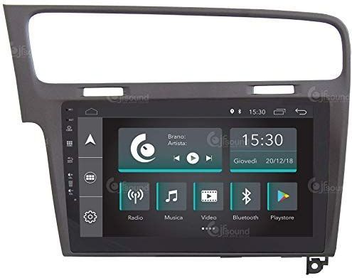 Jf Sound - Autoradio - Grijs - Volkswagen Golf 7 - Android GPS Bluetooth WiFi Dab USB Full HD Touchscreen Display 10 inch