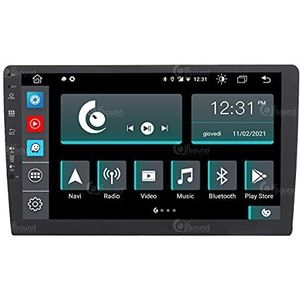 Universele auto-radio, 2 Din, Android, GPS, Bluetooth, WLAN, USB, Full HD, touchscreen, display, 10 inch, Easyconnect processor, 8 Core spraakbesturingen