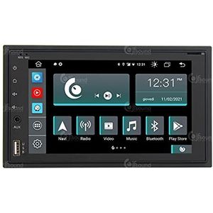 Universeel autoradio 2DIN Android GPS Bluetooth WiFi Dab USB Full HD Touchscreen Display 6.2"" Easyconnect Processor 8core Stembediening