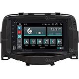 Op maat gemaakte autoradio voor Toyota Aygo Android GPS Bluetooth WiFi Dab USB Full HD Touchscreen Display 6.2"" Easyconnect Processor 8core Stembediening