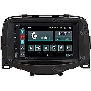 Autoradio op meting voor Toyota Aygo Android GPS Bluetooth WiFi USB Full HD touchscreen display 6,2 inch Easyconnect proces 8Core spraakbesturing