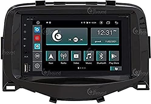 Op maat gemaakte autoradio voor Toyota Aygo Android GPS Bluetooth WiFi Dab USB Full HD Touchscreen Display 6.2"" Easyconnect Processor 8core Stembediening