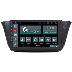 Jf Sound car audio system Op maat gemaakte auto-radio voor Iveco Daily Android GPS Bluetooth WiFi USB Full HD Touchscreen Display 9 inch Easyconnect Processour 8core spraakopdrachten JF-139ID-X9 zwart