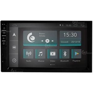 Universele auto-radio, 2 DIN, Android, GPS, Bluetooth, WLAN, USB, Dab+ touchscreen, 7 inch (17,8 cm), 4 Core Carplay Android Auto