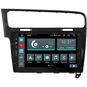 Specifieke autoradio voor Volkswagen Golf 7 zwart Android GPS Bluetooth WiFi USB DAB+ Touchscreen 10"" 8core Carplay AndroidAuto