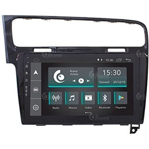 Auto-radio, op maat gemaakt voor Volkswagen Golf 7, grijs, antraciet, Android, GPS, Bluetooth, WLAN, USB, Dab+ touchscreen, 10 inch, 4 Core Carplay Android Auto
