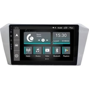 Specifieke autoradio voor Volkswagen Passat B8 2015 grau Android GPS Bluetooth WiFi USB DAB+ Touchscreen 10"" 4core Carplay AndroidAuto