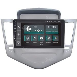 Auto-radio, op maat gemaakt voor Chevrolet Cruze 2009-11, zilverkleurig, Android, GPS, Bluetooth, WiFi, USB, Dab+ touchscreen, 9 inch (24,7 cm), 4 Core Carplay Android Auto