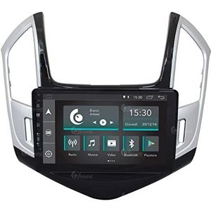 Auto-radio, op maat gemaakt voor Chevrolet Cruze sinds 2013, zwart/zilver, Android, GPS, Bluetooth, WLAN, USB, Dab+ touchscreen, 9 inch (25,4 cm), Carplay Android Auto