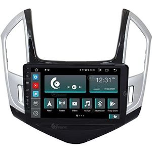 Auto-radio, op maat gemaakt voor Chevrolet Cruze sinds 2013, zwart/zilver, Android, GPS, Bluetooth, WLAN, USB, Dab+ touchscreen, 9 inch (25,7 cm), 8 Core Carplay Android Auto