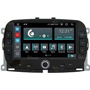 Aangepaste Auto Radio voor Fiat New 500 Android GPS Bluetooth WiFi USB Dab+ Touchscreen 7 inch 8 core Carplay AndroidAuto