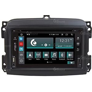 Auto-radio, op maat gemaakt voor Fiat 500L Android GPS Bluetooth WiFi USB Dab+ touchscreen 6,2 inch 8Core Carplay Android Auto