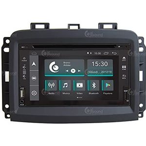 Auto-radio, geschikt voor Fiat 500 l, Restyling, Android, GPS, Bluetooth, WLAN, USB, Dab+ touchscreen, 6,2 inch, 4 Core Carplay Android Auto