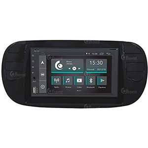 Aangepaste Auto Radio voor Fiat 500 Zwart Mat GPS Bluetooth WiFi USB Dab+ Touchscreen 6,2 inch 4 core Carplay AndroidAuto