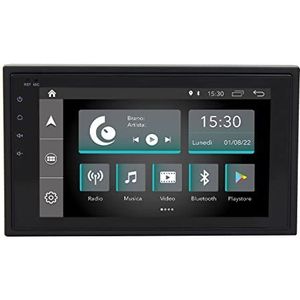 Jf Sound - Slim 2din - Autoradio - 9 inch - Android GPS Bluetooth WiFi DAB+ Touchscreen