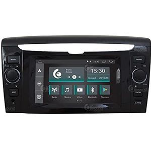Auto-radio op meting voor Lancia Ypsilon Android GPS, Bluetooth, WiFi, USB, Full HD, touchscreen, display, 6,2 inch, Easyconnect processor, 8core, spraakbesturing