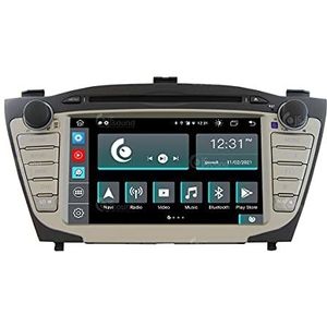 Auto-radio, perfecte pasvorm voor Hyundai IX35, met radio, standaard Android GPS, Bluetooth, WiFi, USB, Dab+ touchscreen, 7 inch, 8 Core Carplay Android Auto