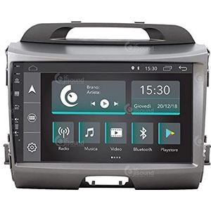 Auto Radio voor Kia Sportage met camera, GPS en eindversterker in Android standaard, GPS, Bluetooth, WiFi, USB, touchscreen, 9 inch, 4 Core Carplay Android auto