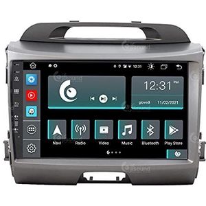 Autoradio op maat gemaakt voor Kia Sportage met camera en Infinity-versterker in Android GPS Bluetooth WiFi USB Dab+ touchscreen 9 inch 8Core Carplay Android Auto