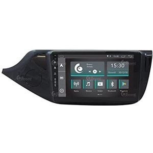 Auto-radio, perfect passend voor Kia Ceed vanaf 2012, glanzend, met standaard camera, Android, GPS, Bluetooth, WiFi, USB, Dab+ touchscreen, 9 inch, 4 Core Carplay Android Auto
