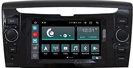 Specifieke autoradio voor Lancia Ypsilon zonder USB aan de voorkant als standaard Android GPS Bluetooth WiFi USB DAB+ Touchscreen 7"" 8core Carplay AndroidAuto