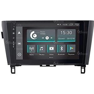 Auto-radio, op maat gemaakt voor Nissan Qashqai Xtrail, 360° serie, Android GPS, Bluetooth, WiFi, USB, Dab+ touchscreen, 10 inch, 4 Core Carplay Android Auto