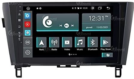 Specifieke autoradio voor Nissan Qashqai Xtrail standaard met GPS en enkele camera Android GPS Bluetooth WiFi USB DAB+ Touchscreen 10"" 8core Carplay AndroidAuto