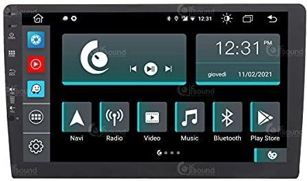 2 din universele autoradio Android GPS Bluetooth WiFi USB DAB+ Touchscreen 10"" 8core Carplay AndroidAuto